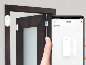 Czujnik otwarcia drzwi okna alarm WIFI TUYA smart 5