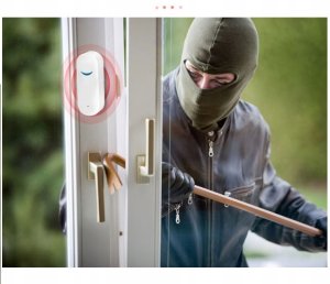 Czujnik otwarcia drzwi okna alarm WIFI TUYA smart 6