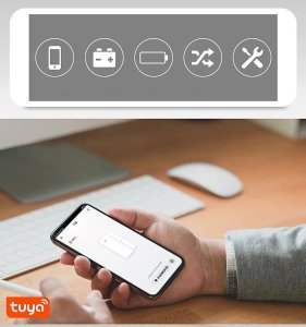 Czujnik otwarcia drzwi okna alarm WIFI TUYA smart 7
