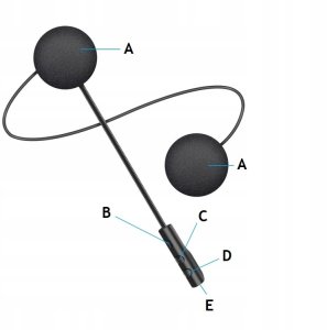 SŁUCHAWKI BLUETOOTH KASK MOTOCYKL DO KASKU MUZYKA ZESTAW SŁUCHAWKOWY 3