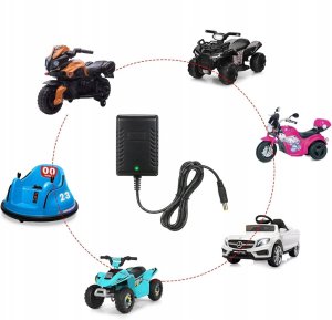 Ładowarka 12V 2000mA Do Auta na Akumulator z diodą LED Zasilacz adapter 5