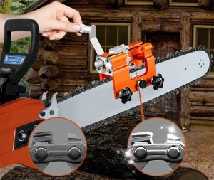 OSTRZAŁKA ŁAŃCUCHÓW ŁAŃCUCHA PIŁY SPALINOWEJ PILARKI RĘCZNA OSEŁKA + OSTRZA 7