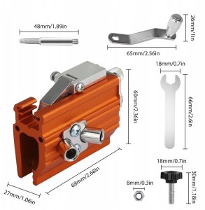 OSTRZAŁKA ŁAŃCUCHÓW ŁAŃCUCHA PIŁY SPALINOWEJ PILARKI RĘCZNA OSEŁKA + OSTRZA 8