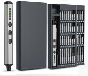 Elektryczny precyzyjny śrubokręt wkrętak z bitami metalowy 68 elementów 13