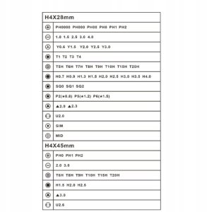 Elektryczny precyzyjny śrubokręt wkrętak z bitami metalowy 68 elementów 2