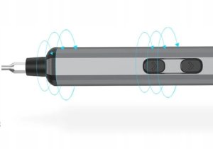 Elektryczny precyzyjny śrubokręt wkrętak z bitami metalowy 68 elementów 10