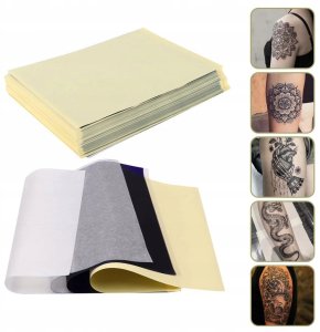 Papier termiczny Kalka do odbijania wzoru tatuażu Papier transferowy 100szt 5