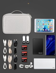 ORGANIZER PODRÓŻNY TORBA ETUI NA KABLE ŁADOWARKI 9