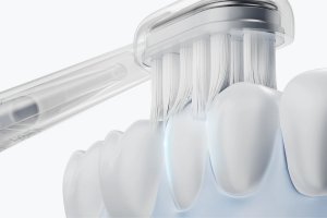 Laifen Szczoteczka do Zębów Soniczna Wave ABS Mleczna 3 Głowki Aplikacja 3