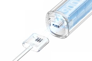 Laifen Szczoteczka do Zębów Soniczna Wave ABS Mleczna 3 Głowki Aplikacja 6