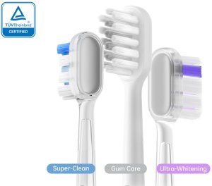 Laifen Szczoteczka do Zębów Soniczna Wave ABS Mleczna 3 Głowki Aplikacja 9