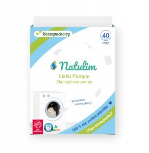 Natulim, Eko listki do prania, Bezzapachowe, 40 sztuk 1