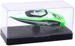 Łódź Motorówka Zdalnie Sterowana RC Biało-Zielona 15cm LEAN Toys 2