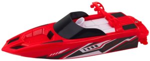 Łódź Motorówka Zdalnie Sterowana RC Biało-Czerwona 15cm LEAN Toys 3