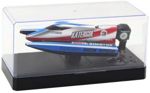 Łódź Motorówka Zdalnie Sterowana RC Niebiesko-Srebrna 14cm LEAN Toys 3