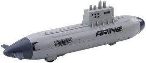 Statek Łódź Podwodna Strzelająca Torpedami Napęd Szara 28cm LEAN Toys 3