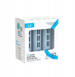 ZESTAW 3 filtry do butelki filtrującej Dafi SOFT i SOLID dove blue 2