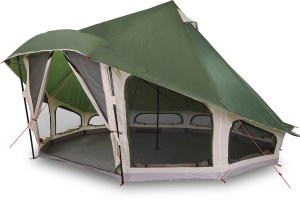 Namiot Rodzinny Tipi Zielony 10-osobowy Wodoodporny 3