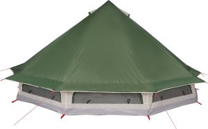 Namiot Rodzinny Tipi Zielony 10-osobowy Wodoodporny 6