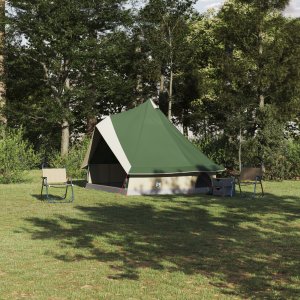 Namiot rodzinny Tipi Zielony 8-osobowy Wodoodporny 1