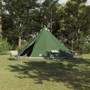 Rodzinny Namiot Tipi Zielony dla 12 osób Wodoodporny 1