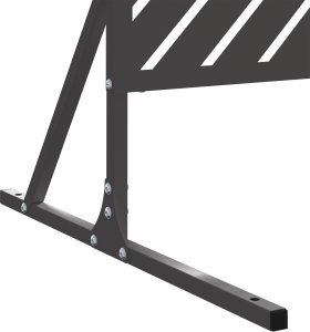 Panel ogrodzeniowy stalowy Czarny Stal Standardowy Trwały 4