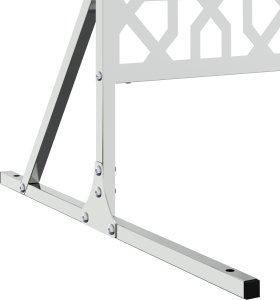 Ogrodzeniowy panel z ocynkowanej stali Ocynkowana stal Duży Trwały 4