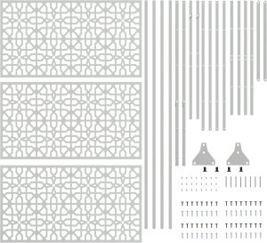 Ogrodzeniowy panel z ocynkowanej stali Ocynkowana stal Duży Trwały 5