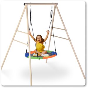 Huśtawka Bocianie Gniazdo Ogrodowa Ze Stelażem Halo-Fit Fly 11