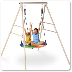 Huśtawka Bocianie Gniazdo Ogrodowa Ze Stelażem Halo-Fit Fly 6