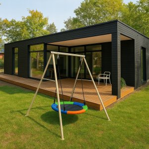 Huśtawka Bocianie Gniazdo Ogrodowa Ze Stelażem Halo-Fit Fly 9