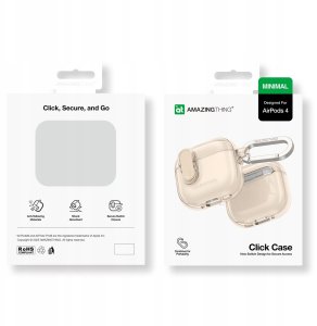 Amazingthing Etui AMAZINGTHING Minimal Case do AirPods 4 – pustynne 5