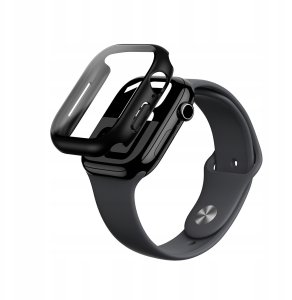 Etui ze szkłem hartowanym AMAZINGTHING Radix Glass do Apple Watch 46mm – czarne 1