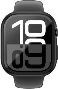 Etui ze szkłem hartowanym AMAZINGTHING Radix Glass do Apple Watch 46mm – czarne 4