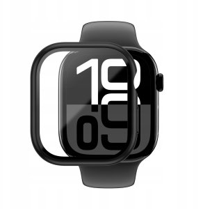 Etui ze szkłem hartowanym AMAZINGTHING Radix Glass do Apple Watch 46mm – czarne 5