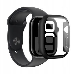 Etui ze szkłem hartowanym AMAZINGTHING Radix Glass do Apple Watch 46mm – czarne 7
