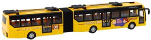 LeanToys Autobus Szkolny Trolejbus Przegubowy Zdalnie Sterowany RC 1:32 Żółty 3