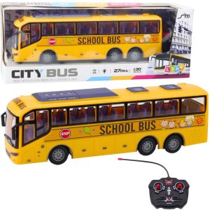 Autobus Zdalnie Sterowany RC Szkolny 1:30 Światła Żółty 1