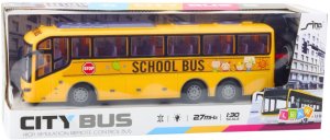LeanToys Autobus Zdalnie Sterowany RC Szkolny 1:30 Światła Żółty 5