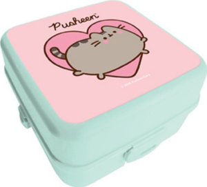 Pojemnik śniadaniowy dwupoziomowy dla dzieci | Bezpieczny i funkcjonalny z przegródką Pusheen 1