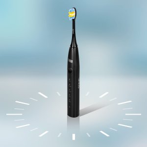 Soniczna szczoteczka do zębów TEESA SONIC 2 czarna , 5 trybów pracy, etui podróżne , USB typ C 12