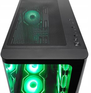 Obudowa Rampage Loopy akwarium 7x wentylator ARGB Infinity HUB czarna (LOOPY-BLACK) 7