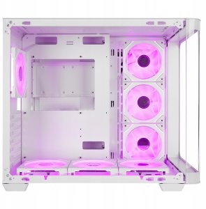 Obudowa Rampage Loopy akwarium 7x wentylator ARGB Infinity HUB biała (LOOPY-WHITE) 5