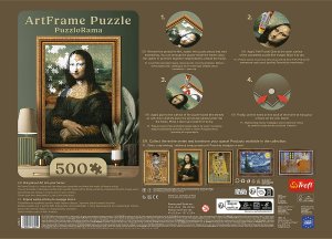 Trefl PuzzloRama Mona Lisa, Leonardo da Vinci 500 elementów (37541) 5