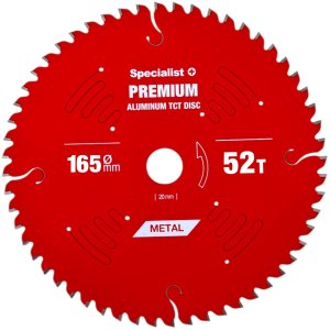 Cutting disc 165x52Tx20mm, Aluminium PREMIUM, SPECIALIST+ 1