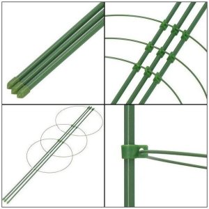 Podpora pierścieniowa do roślin, kwiatów, warzyw 30 x 90 cm XL ROS23 4