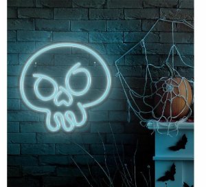 Neon PLEXI LED CZASZKA GRAFFITI turkus FPNE15 Forever Light 2
