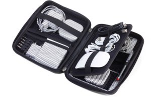 TROIKA CBO11/BK kosmetyczka Czarny Skóra, Aksamit 2