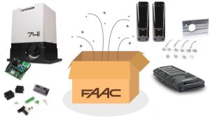 Faac Zestaw Delta 3 FDS - FAAC 741 do 900kg bram przesuwnych 8