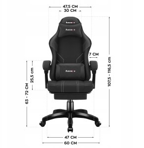 Fotel Huzaro Force 3.7 czarny 3